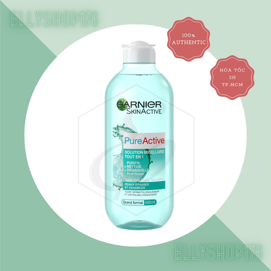 Tẩy trang Garnier Skin Active Pure Active 400ml